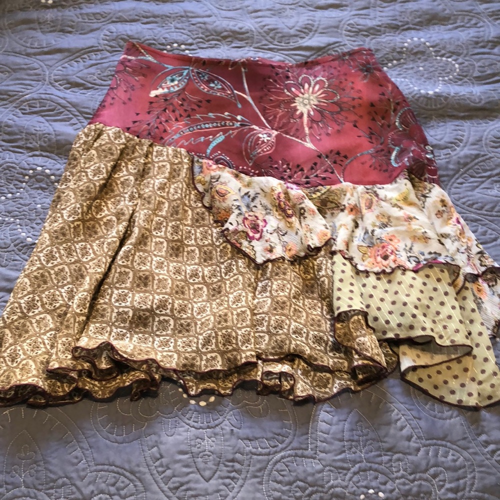 Flowy print skirt